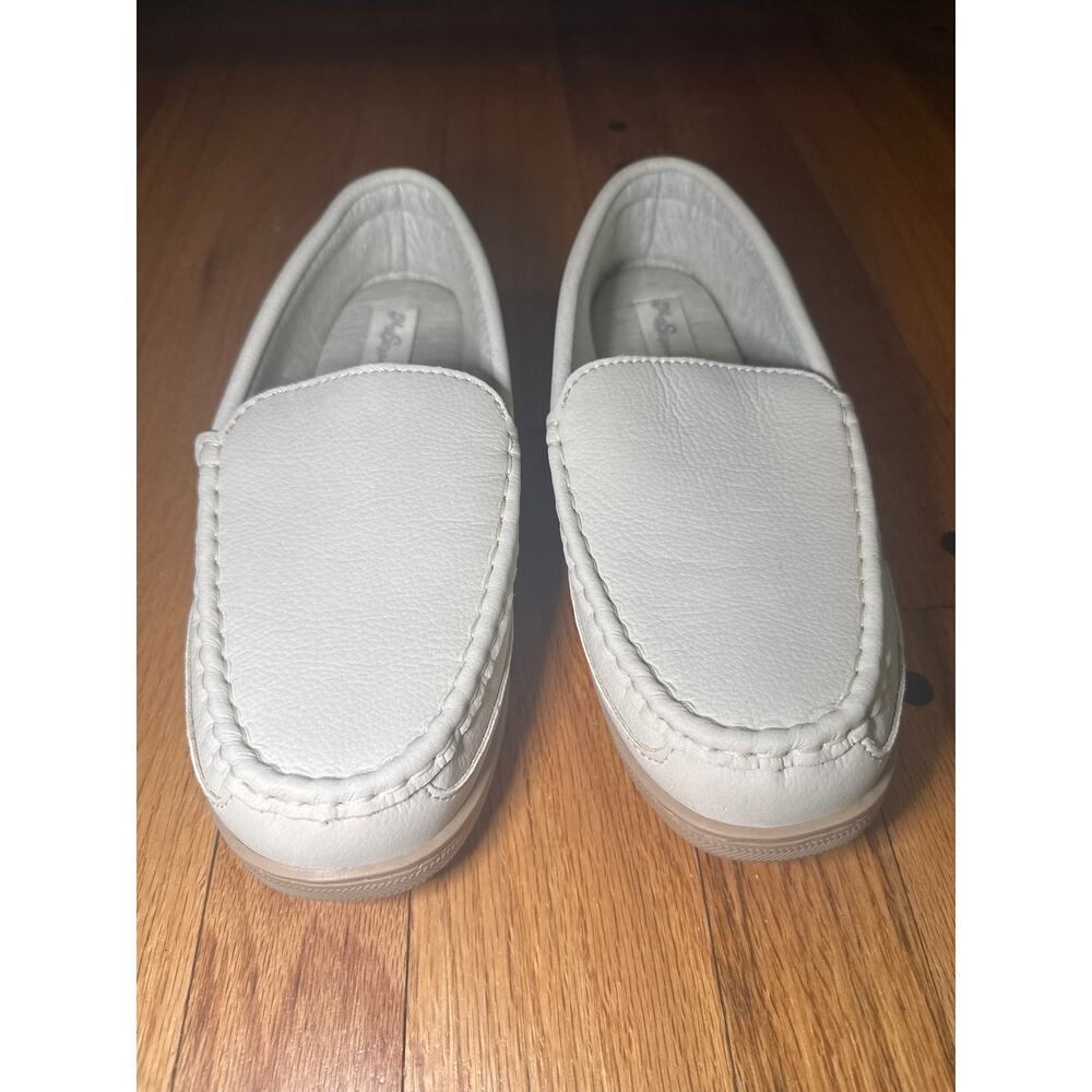 My Pillow My Slippers Leather Slip On Women's Memory Foam, Beach Beige Size 9